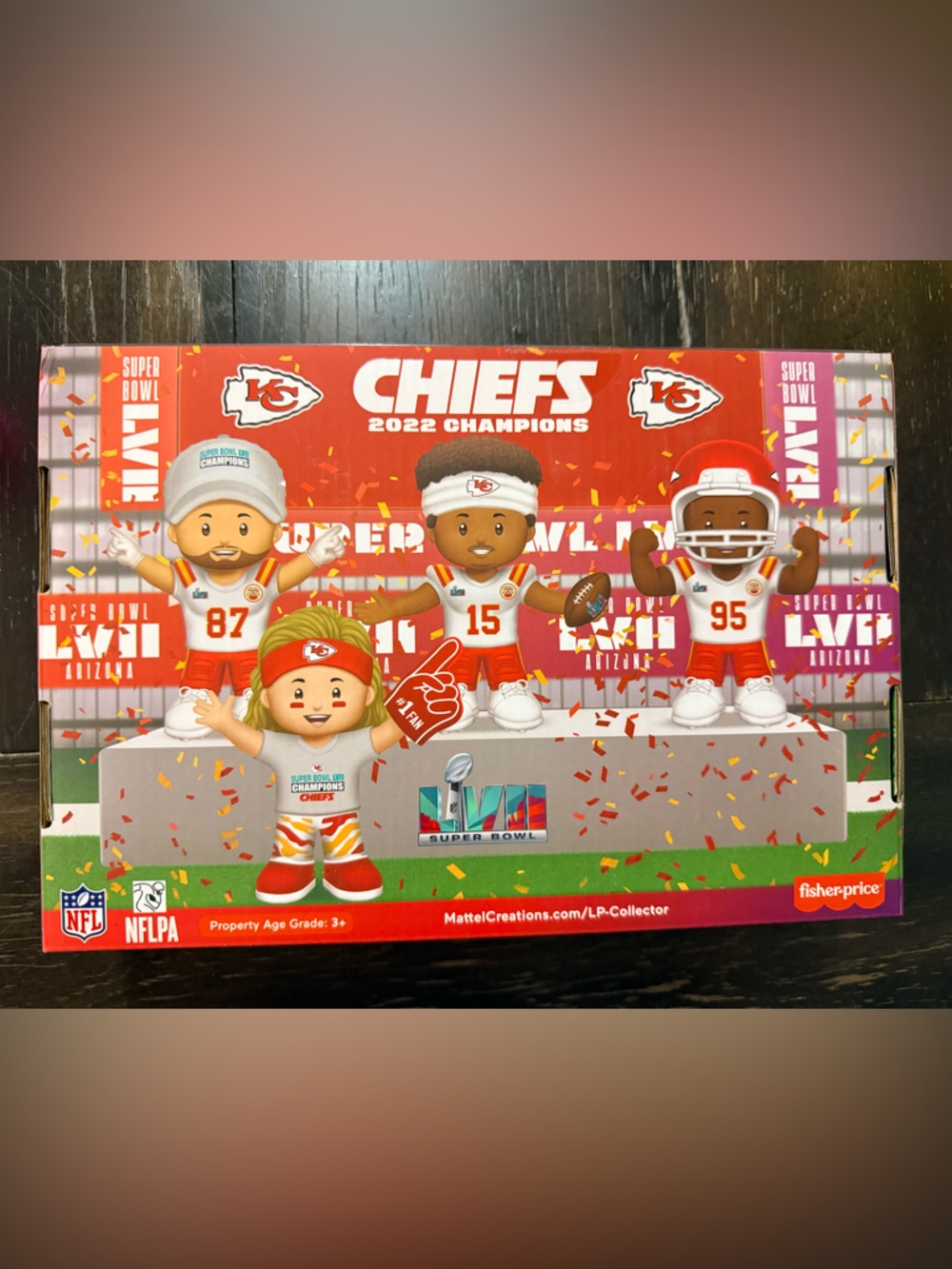 NFL Super Bowl LVII Champions Display Box - Red, Purple, White - Picture 3 of 3